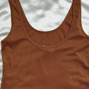 Tan Tank bodysuit! Brand New!